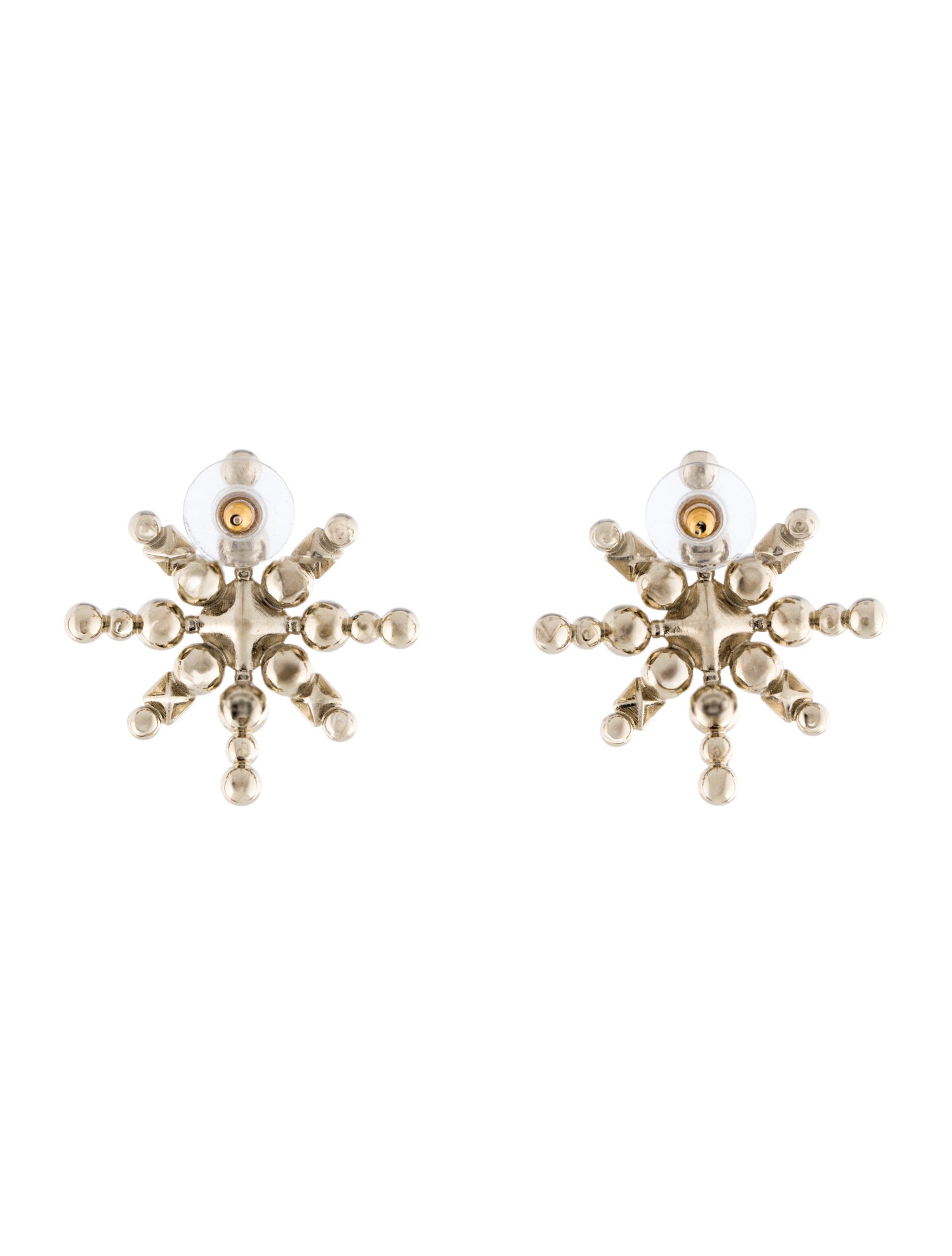 Chanel Faux Pearl & Strass CC Drop Earrings